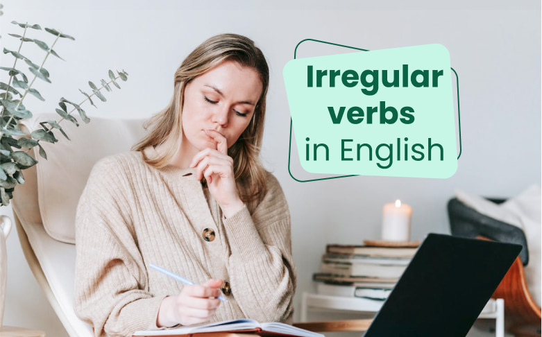 Persona aprendiendo las mejores formas de entender los verbos irregulares en inglés con clasing .